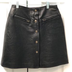 Faux Leather Skirt